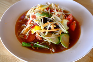 Thai papaya salad