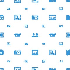 picture icons pattern seamless white background