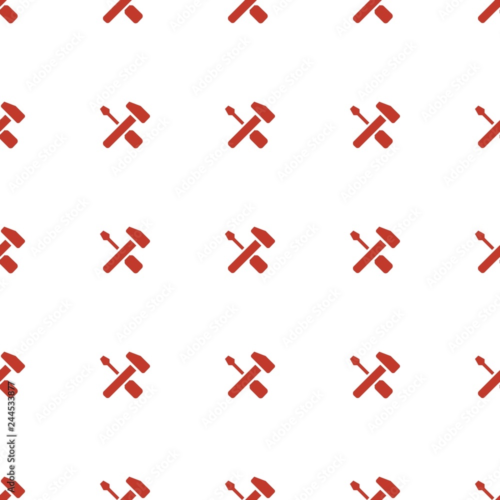 Poster screwdriver icon pattern seamless white background