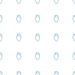 heart organ icon pattern seamless white background