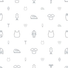clothing icons pattern seamless white background