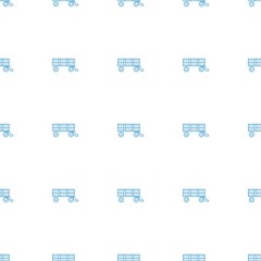 barrow icon pattern seamless white background