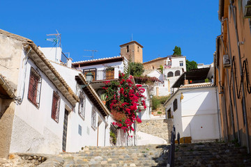 Sacromonte neighbourhood in Granada, Spain