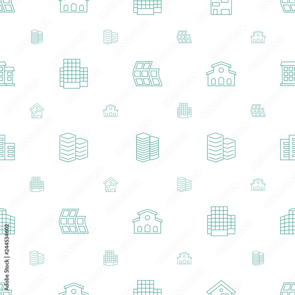 Poster headquarters icons pattern seamless white background