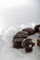 cioccolatini ripieni più gusti piatto fronte particolare laterale