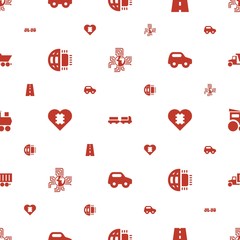 drive icons pattern seamless white background
