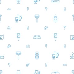 Fototapeta premium personal icons pattern seamless white background