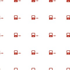 laptop connection icon pattern seamless white background