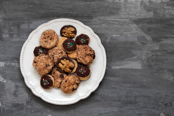 assorted biscuits on white dish