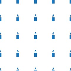 candle icon pattern seamless white background