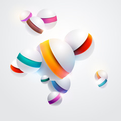 Multicolored 3D balls
