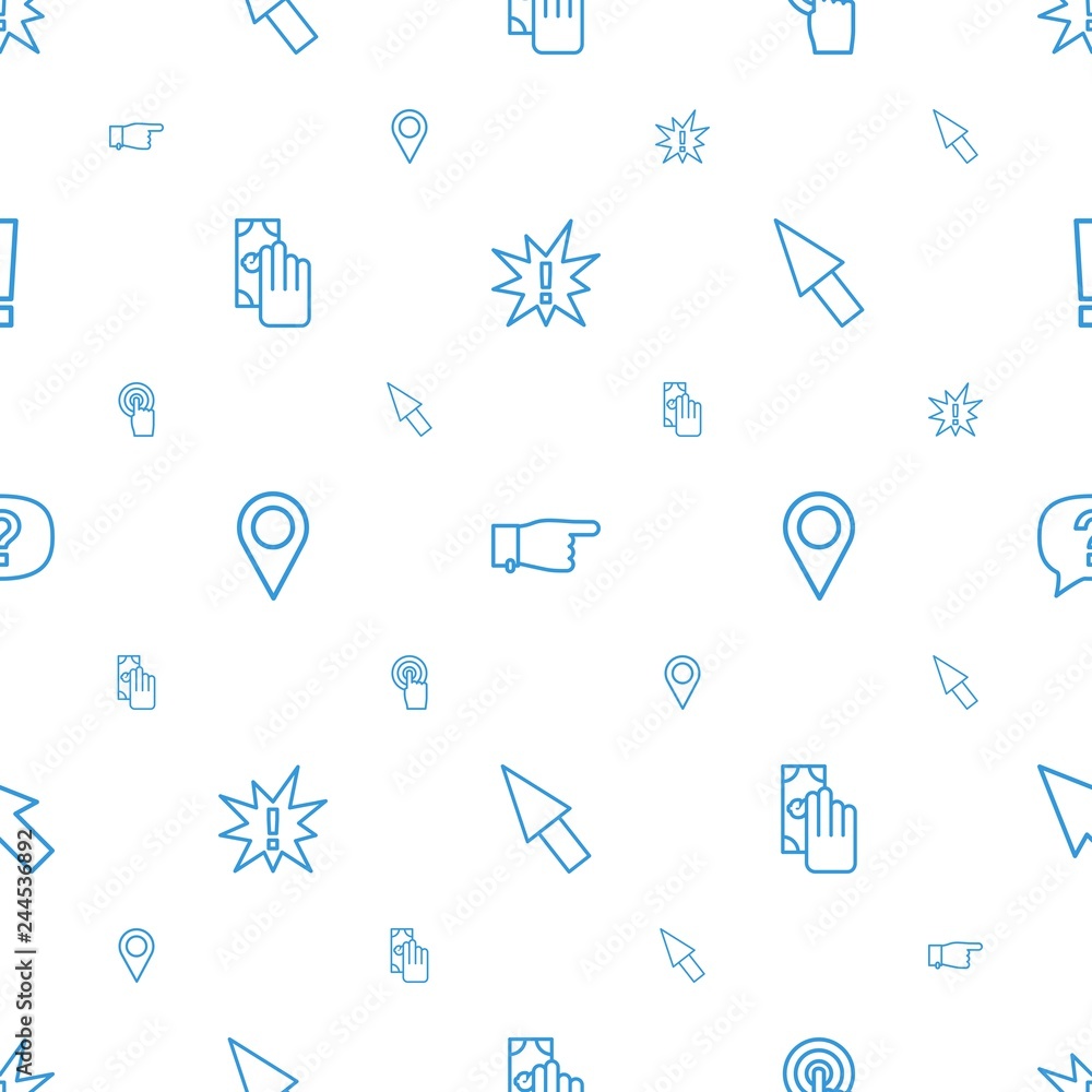 Poster point icons pattern seamless white background