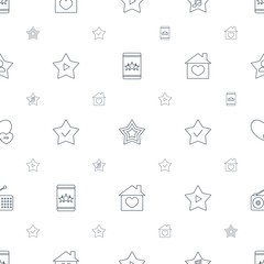 favorite icons pattern seamless white background