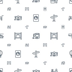 journey icons pattern seamless white background