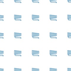 xylophone icon pattern seamless white background