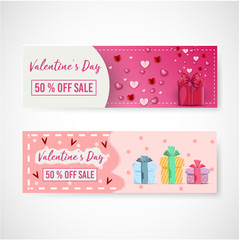 Valentines day sale background with icon set pattern. Vector illustration. Wallpaper, flyers, invitation, posters, brochure, voucher,banners.
