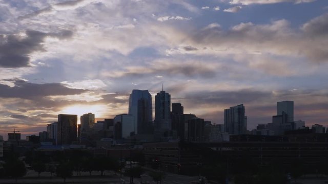 Downtown Denver Skyline Fast Timelapse