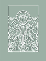 Laser cut panel design.