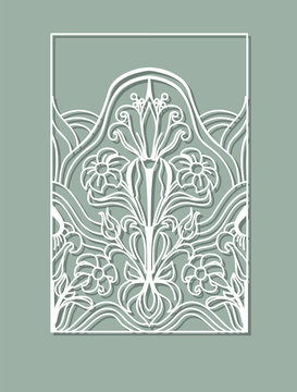 Laser cut panel design.