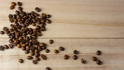 coffee on a wooden background