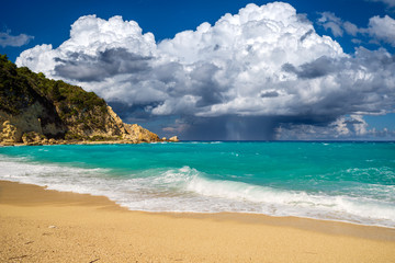 Kathisma beach in Lefkada Greece