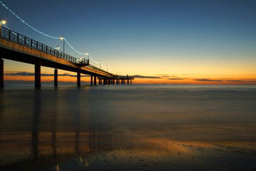 bridge after the sunset