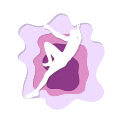 Man on climbing wall