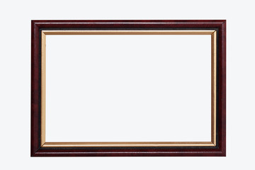 isolated wooden frame 