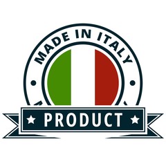 Product Made in Italy label illustration