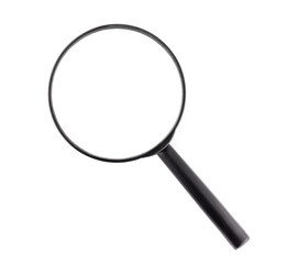 Magnifying glass isolated on white background