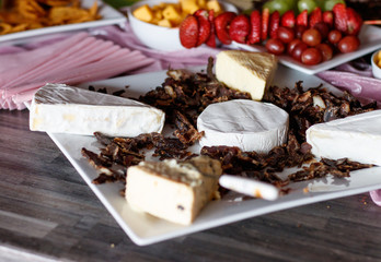 cheese and biltong snacks