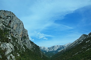 Obraz premium Croatia-view of a mountains in the Paklenica National Park