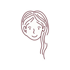 head of woman avatar character