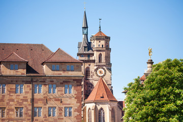 Stuttgart city with Neues Schloss and Stiftskirche © Sergey Novikov