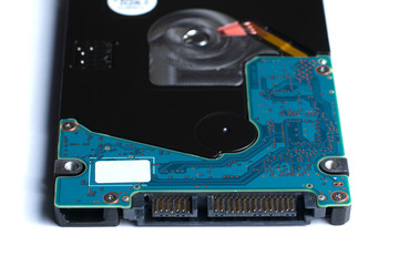 Hard disk drive isolated on a white background
