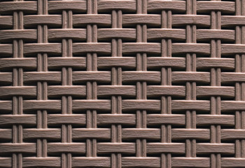 Naklejka premium Textured background of beige rattan.