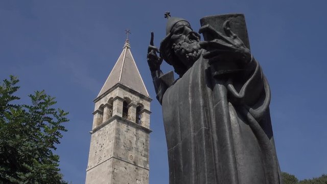 Monument to Gregory of Nin in Split, Croatia