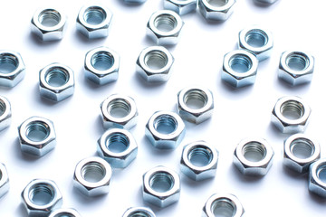 Nuts isolated on white background