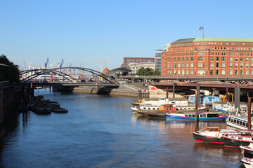 Fototapeta premium View to Harbour City (HafenCity) Hamburg - Germany