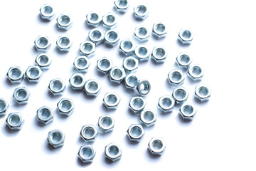 Nuts isolated on white background