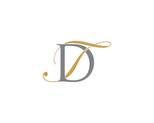 DT TD Letter Logo Icon 002
