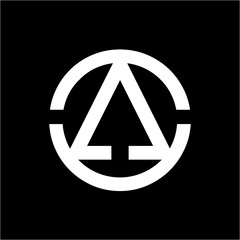 AO, OA, CCA, AOCC initials geometric company logo