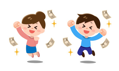 お金儲けする男性・女性