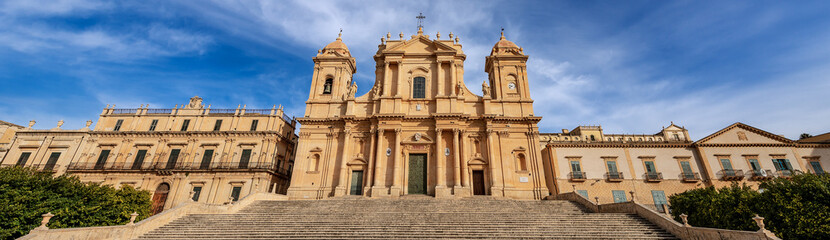 Fototapeta na wymiar Noto town Sicily Italy - Cathedral of San Nicolo