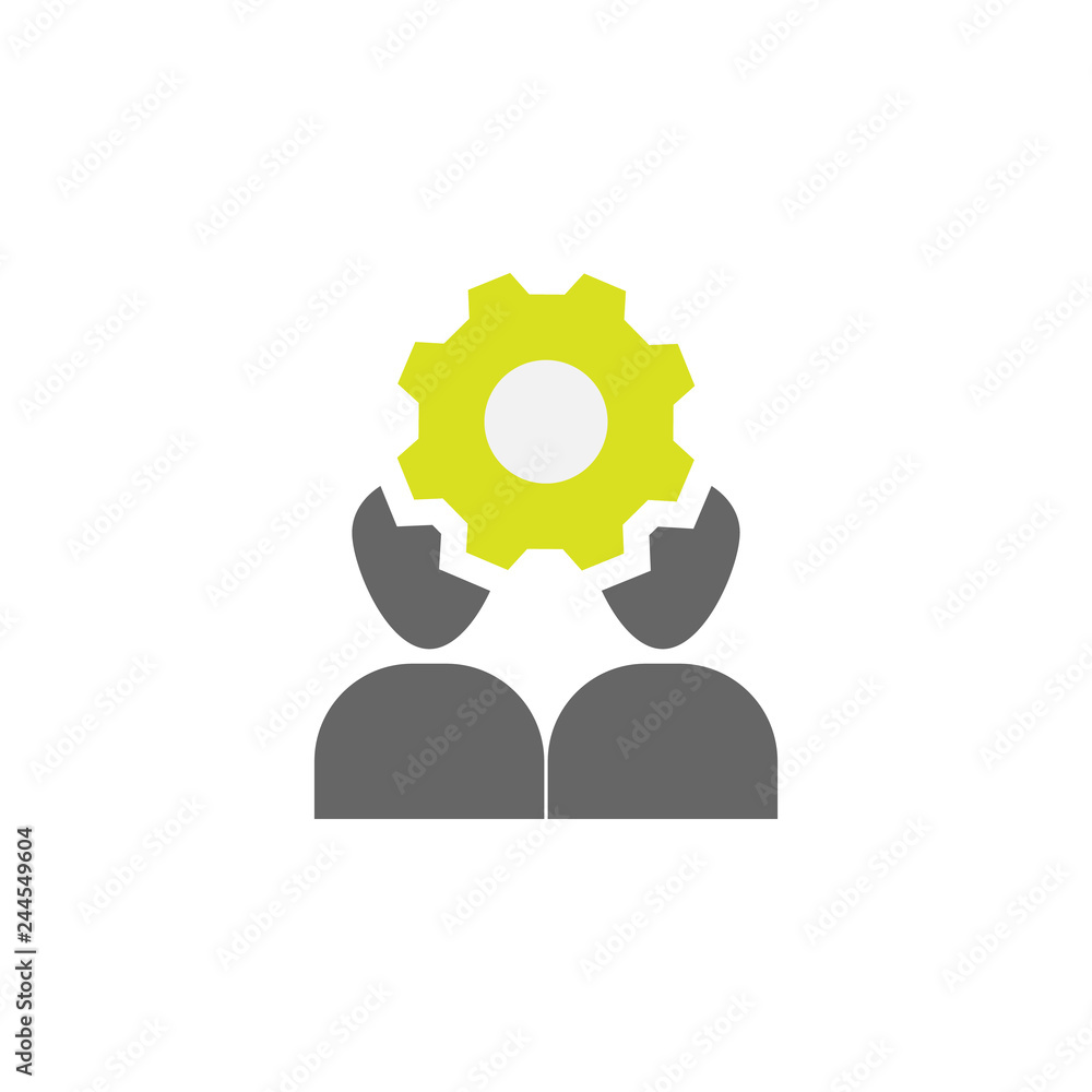 Poster connection, socialization icon. element of science experiment icon for mobile concept and web apps. 