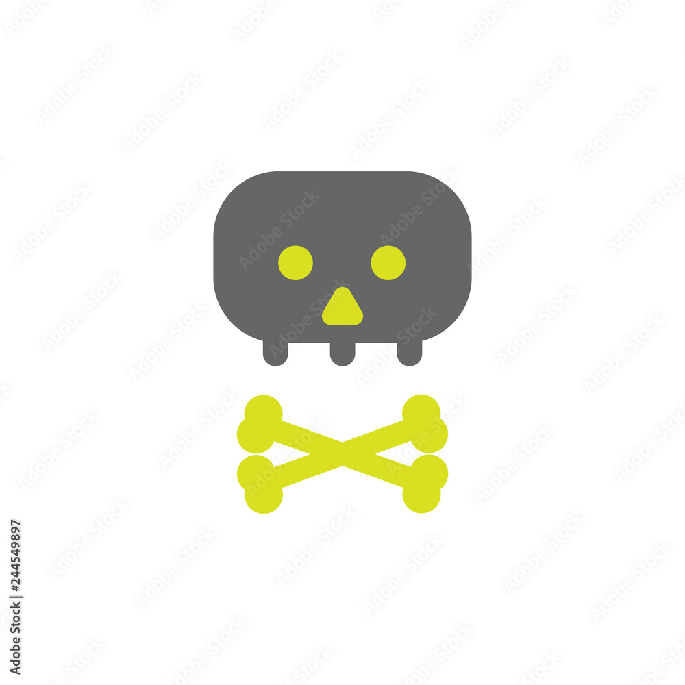 Poster bones, death icon. element of science experiment icon for mobile concept and web apps. detailed bone