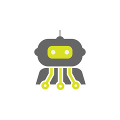 Artificial, cybernetics icon. Element of Science experiment icon for mobile concept and web apps. Detailed Artificial, cybernetics can be used for web and mobile