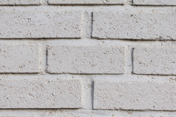 Brick white wall background texture