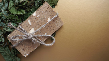 Organic handmade soap made of field herbs