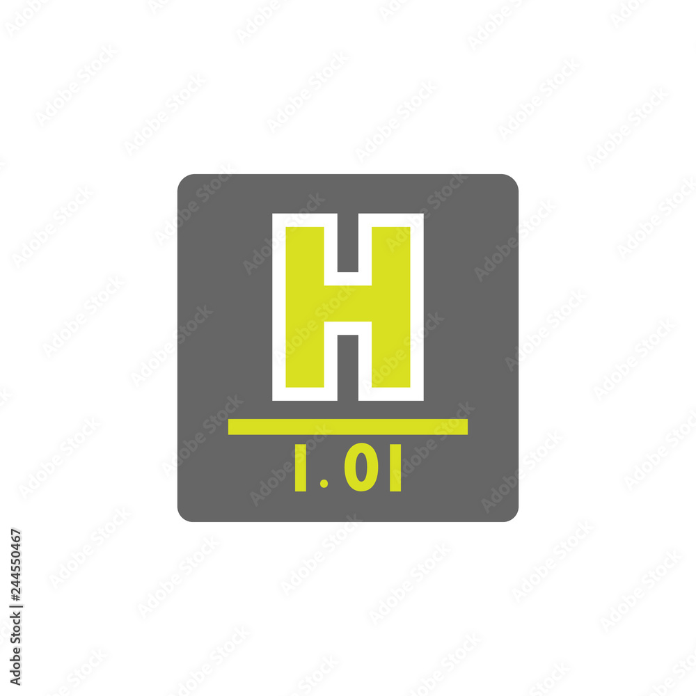 Poster chemical, element icon. element of science experiment icon for mobile concept and web apps. detailed